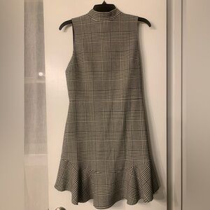 Alice + Olivia Black and White houndstooth Dress